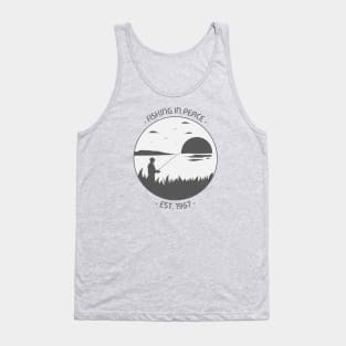 Fishing in Peace Tank Top